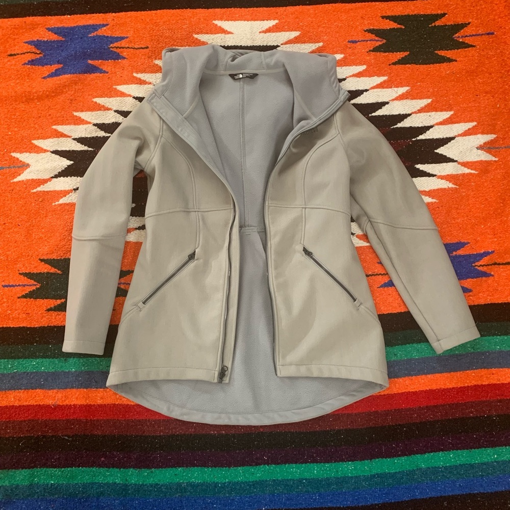 The North Face Light Gray Jacket, Size M